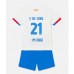 Maillot de foot Barcelona Frenkie de Jong #21 Extérieur vêtements enfant 2023-24 Manches Courtes (+ pantalon court)